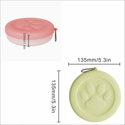 Foldable Pet Bowl for Dogs and Cats, Portable Feeding Tray for Walking, Parking, Travel, Multi-Functional Solution for Outdoor Use