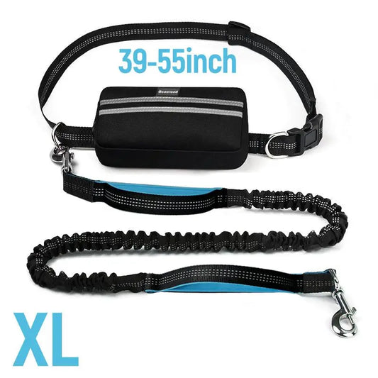 Geoorood Hands Free Lazy Dog Leash with Zipper Pouch for Medium Dogs (8-100Lbs) Walking, Jogging and Running Summervibes Petlovers