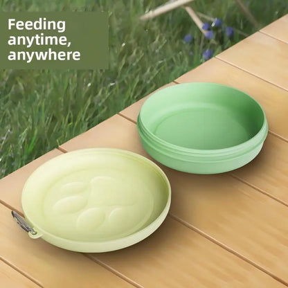Foldable Pet Bowl for Dogs and Cats, Portable Feeding Tray for Walking, Parking, Travel, Multi-Functional Solution for Outdoor Use