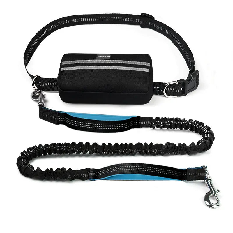 Geoorood Hands Free Lazy Dog Leash with Zipper Pouch for Medium Dogs (8-100Lbs) Walking, Jogging and Running Summervibes Petlovers