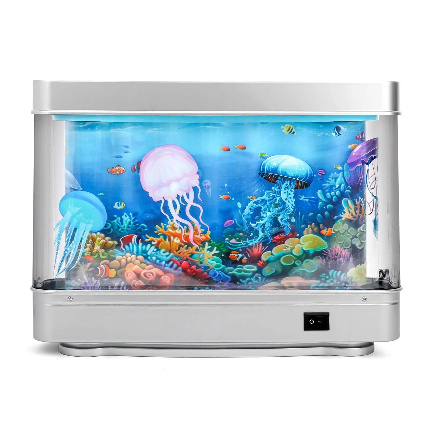 Led Desk Lamp Fake Fish Tank Lamp Ocean Aquarium Decorative Lamp Artificial Tropical Aquarium Lights Motion Lamp Nostalgic 2000S Jellyfish Dolphin Halloween Lamp Halloween Giftsaquarium Lamp