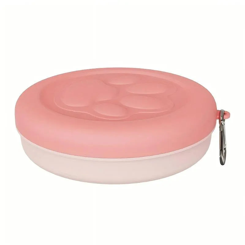 Foldable Pet Bowl for Dogs and Cats, Portable Feeding Tray for Walking, Parking, Travel, Multi-Functional Solution for Outdoor Use