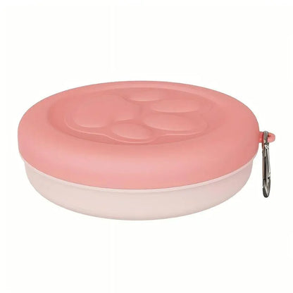 Foldable Pet Bowl for Dogs and Cats, Portable Feeding Tray for Walking, Parking, Travel, Multi-Functional Solution for Outdoor Use